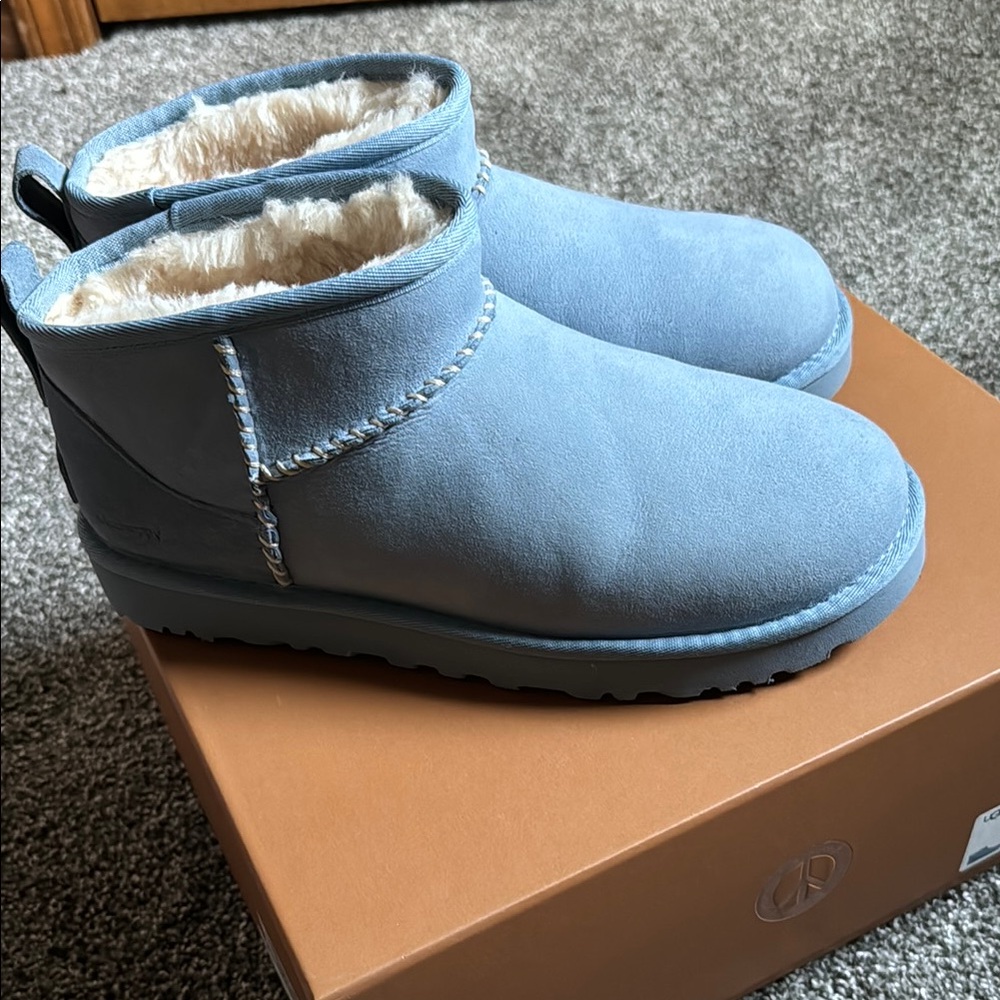 Ugg mad happy collab boots blue